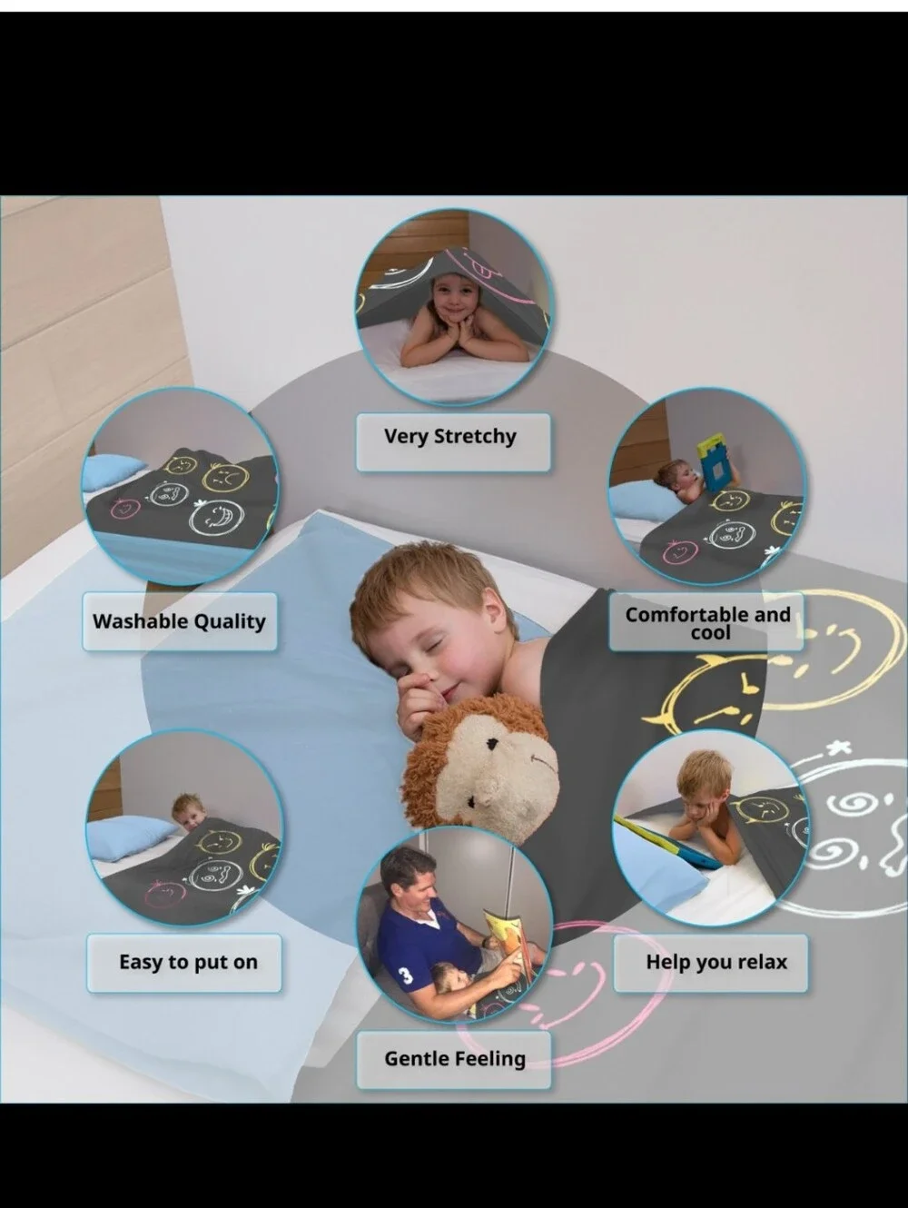 Dr Squish Sensory Bag for Twin Bed. STRETCHY COMPRESSION. NWT